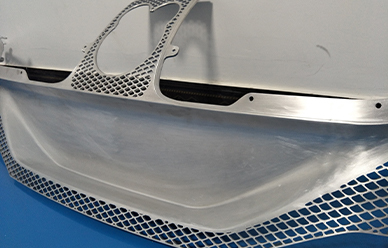 Pare-chocs en aluminium de haute précision fraisé CNC 6